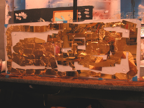 First layer of 23k water gild gold.