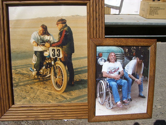 Dean loved his bikes. SECRET TO THIS PHOTO: Being a paraplegic, Dean secretly had his friends duct tape his feet to the bike so that he could sneak a ride here.